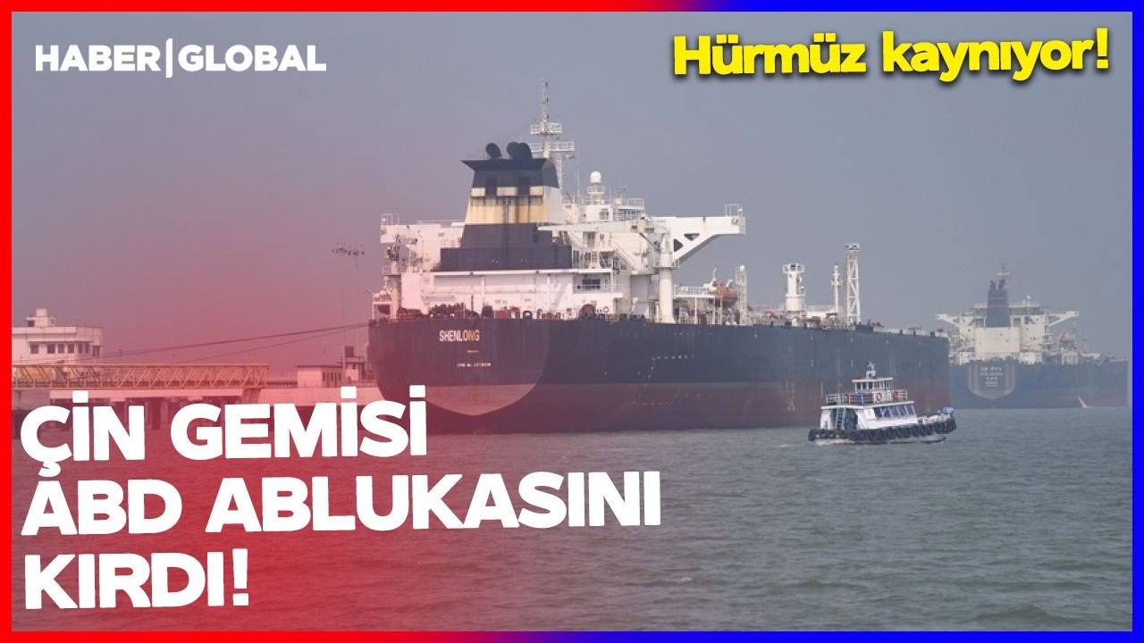 &Ccedil;İN GEMİSİ ABLUKAYI KIRDI! Trump &Ccedil;ıldırdı