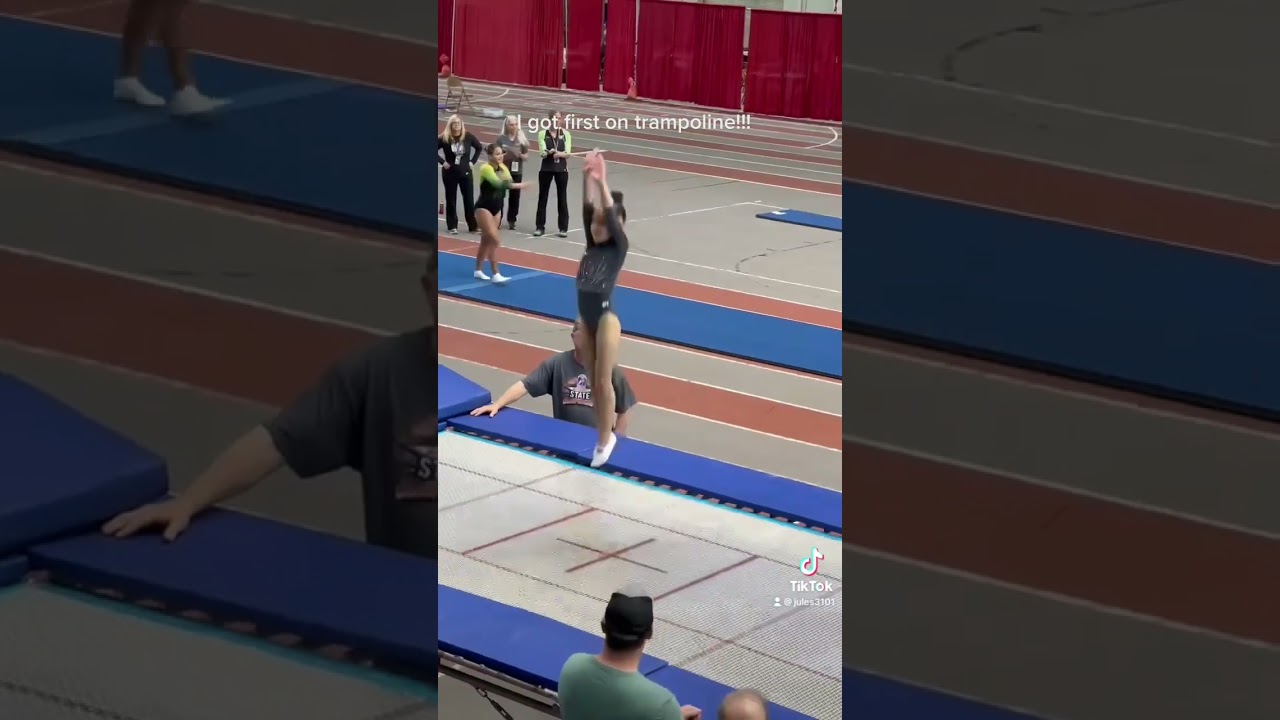 Trampoline event 1st place!