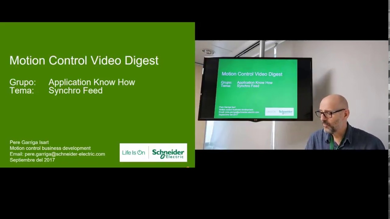 Schneider Electric: Motion control. Synchro feed, Application Know-How