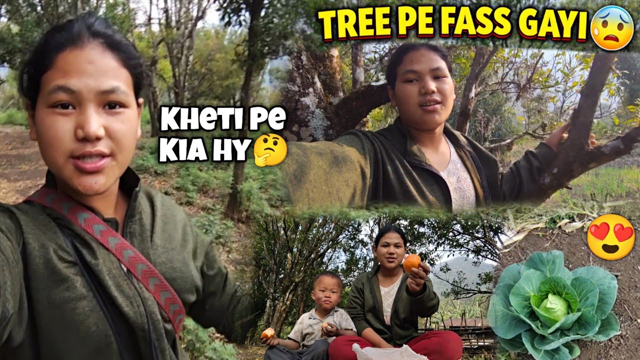 🔥Orange Tree Pe Fass Gayi 😨|Garden Pe Kia² Hy😍(Unexpected)