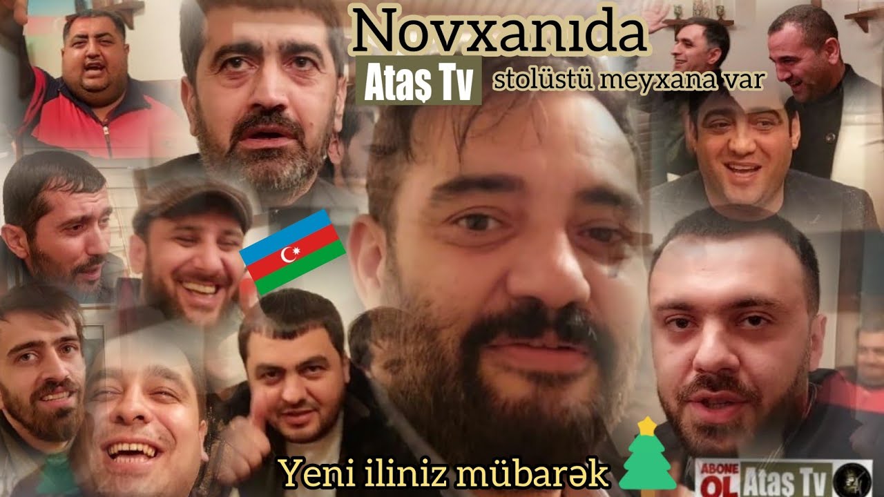 Ataş tv də yeni stolüstümeyxana. Şirlə birləşib canavar Novxanıda, Stolüstü meyxana var Novxanıda.