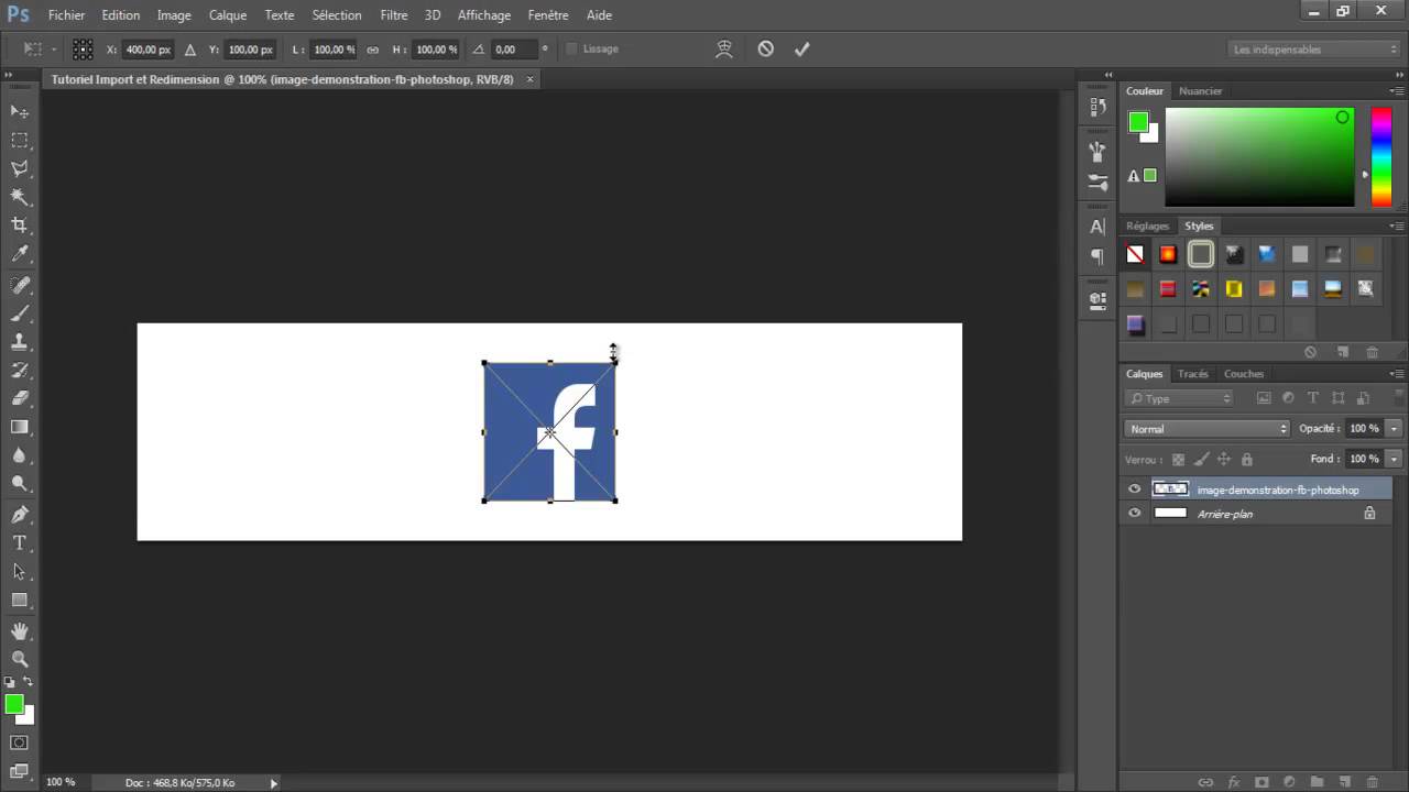 Photoshop : Comment Importer et Redimensionner un Calque ?