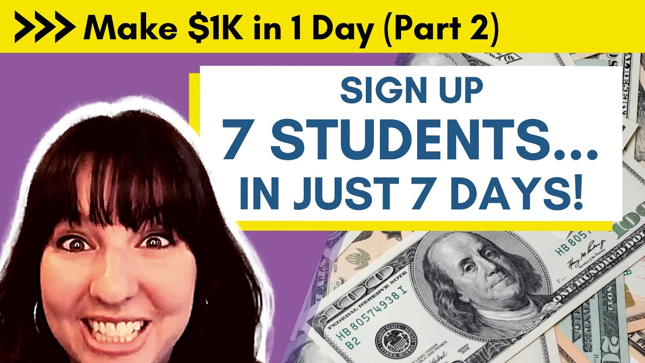 Sign Up 7 Preschool Students in Just 7 Days! ($1K in 1 Day - Part 2 of 4)
