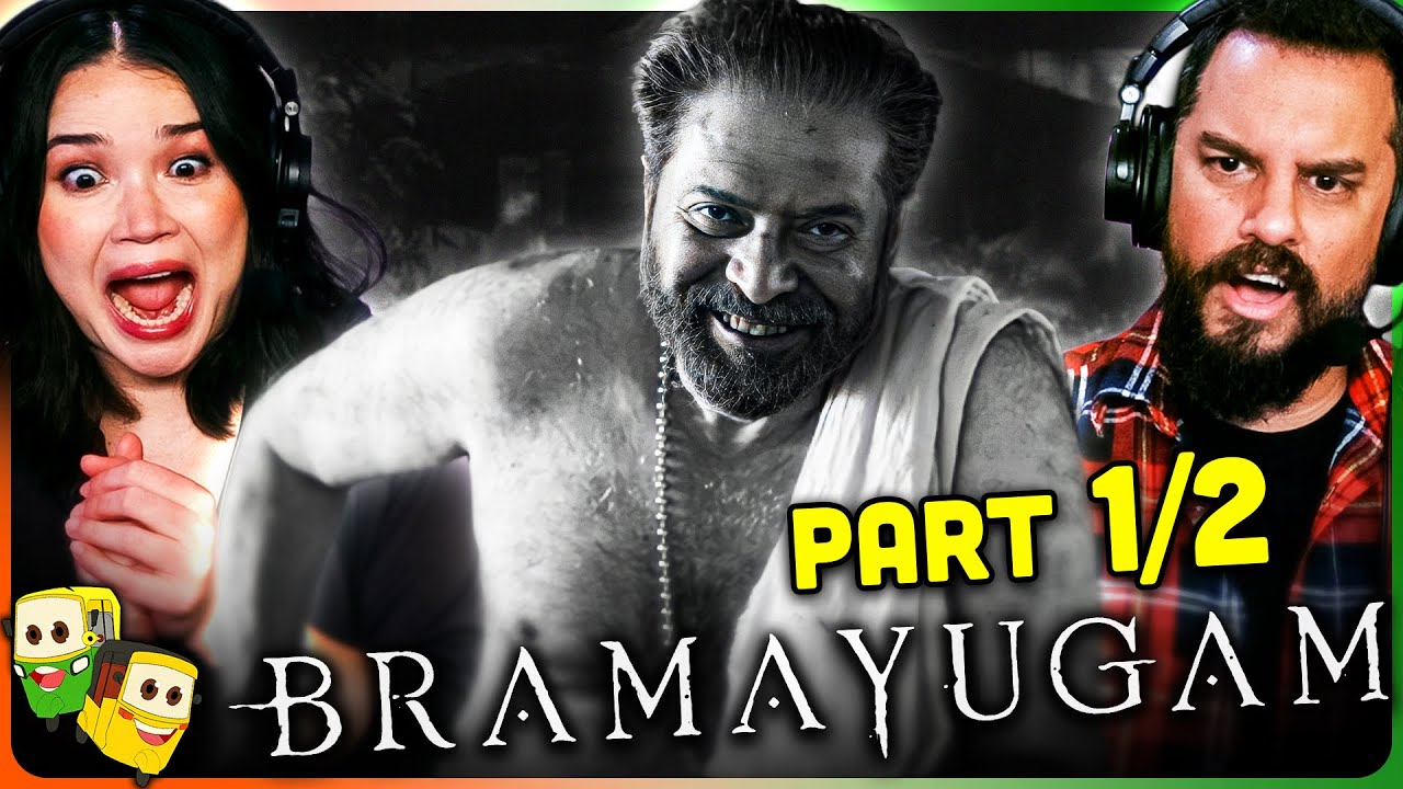 BRAMAYUGAM (Part 1/2) Movie Reaction! | Mammootty | Arjun Ashokan | Siddharth Bharathan