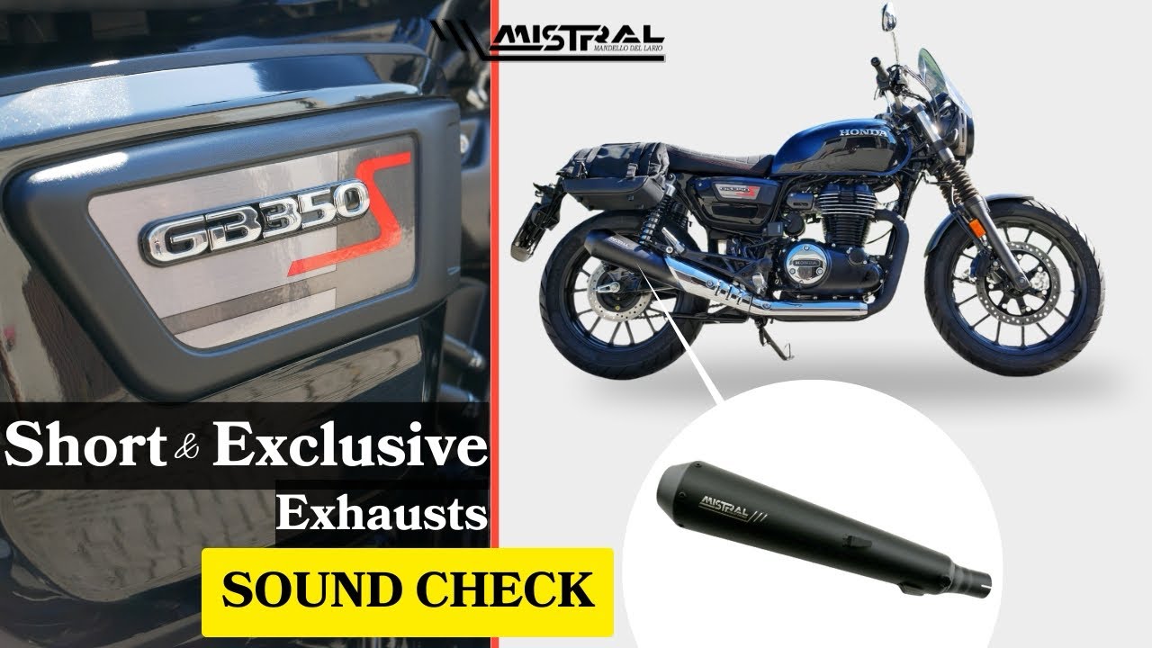 MISTRAL Exhaust - Honda GB 350 S - SOUND CHECK