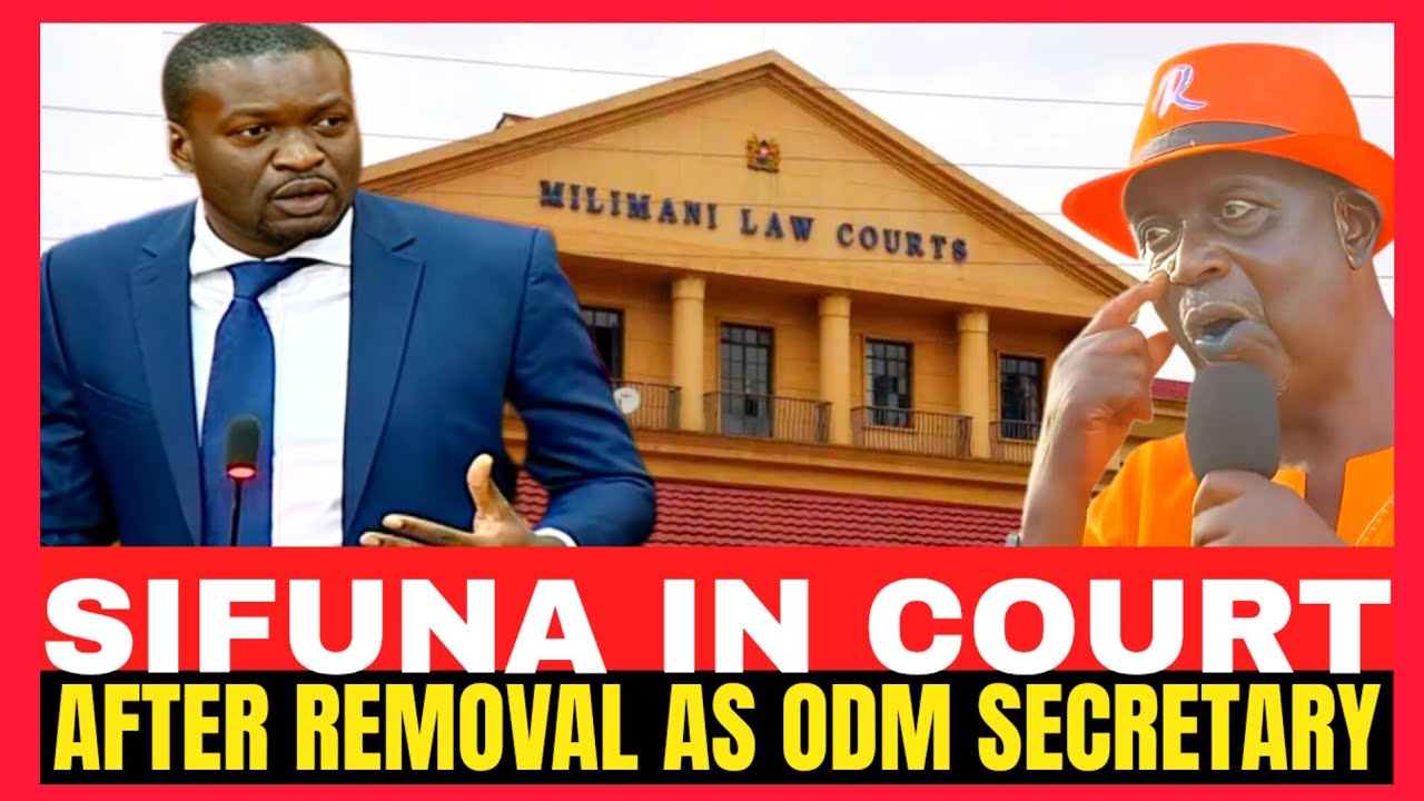 SIFUNA IN COURT ILLEGAL REMOVAL AS ODM SECRETARY GENERAL 