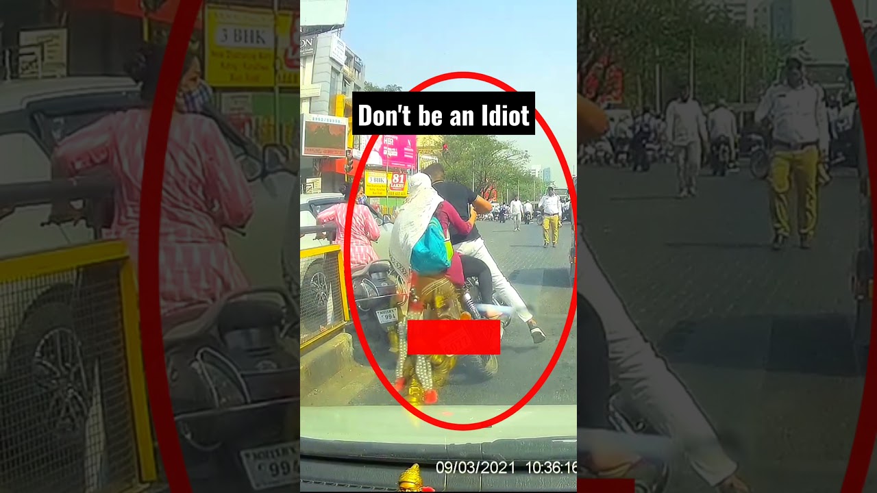 Don't be an Idiot use Rear view mirrors on bike 