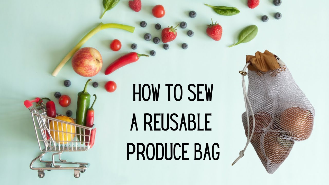 How to Sew DIY Reusable Mesh Produce Bags