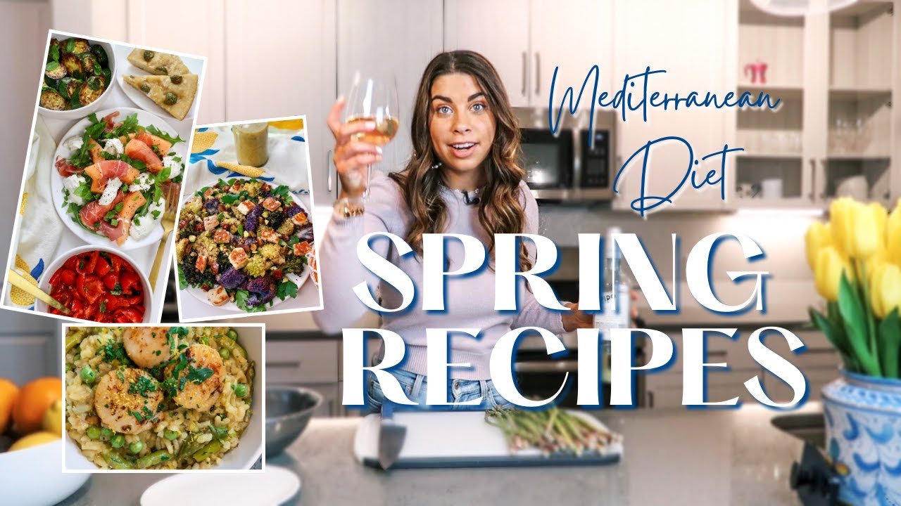 3 Easy and Healthy Seasonal Spring Mediterranean Diet Recipes/Meal Ideas