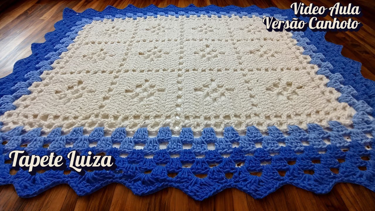 AULA COMPLETA: Aprenda o Tapete de Crochê LUÍZA que é Lindo, Fácil e Vende Muito! Versão CANHOTO