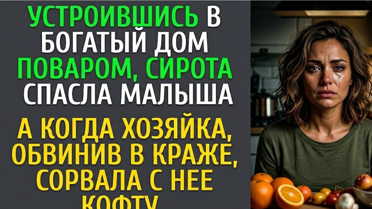 🔥 Повар у богачей спасла малыша когда хозяйка сорвала с неё кофту, все были в шоке 😱
