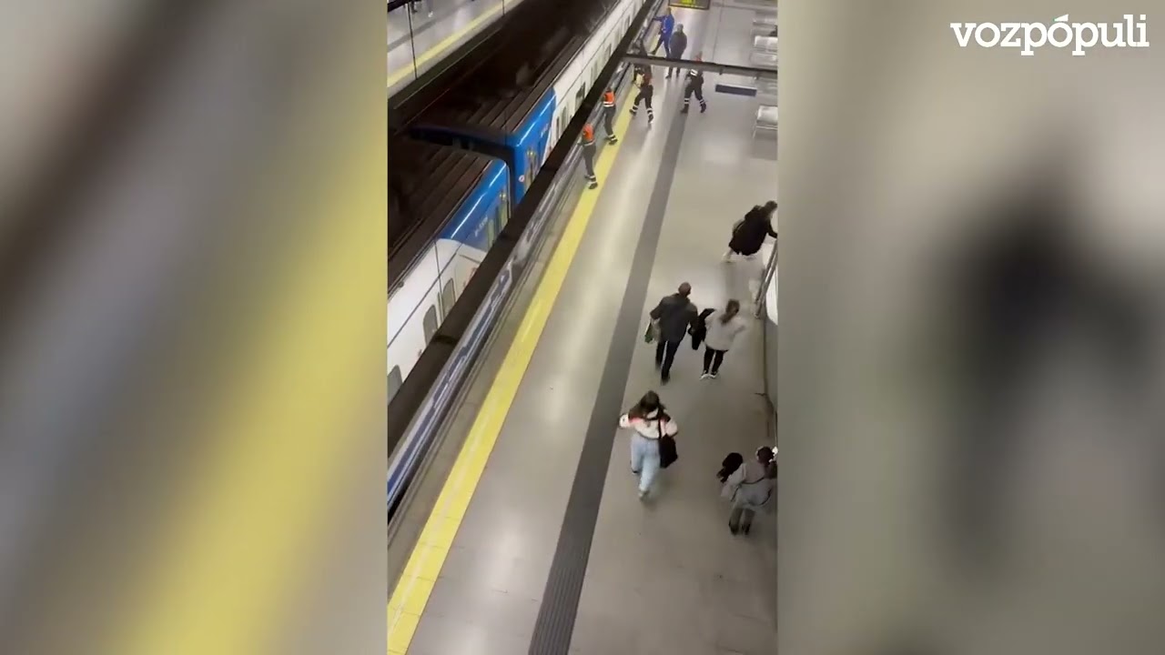El humo en un vagón en el Metro de Moncloa (Madrid) desata el pánico entre los viajeros