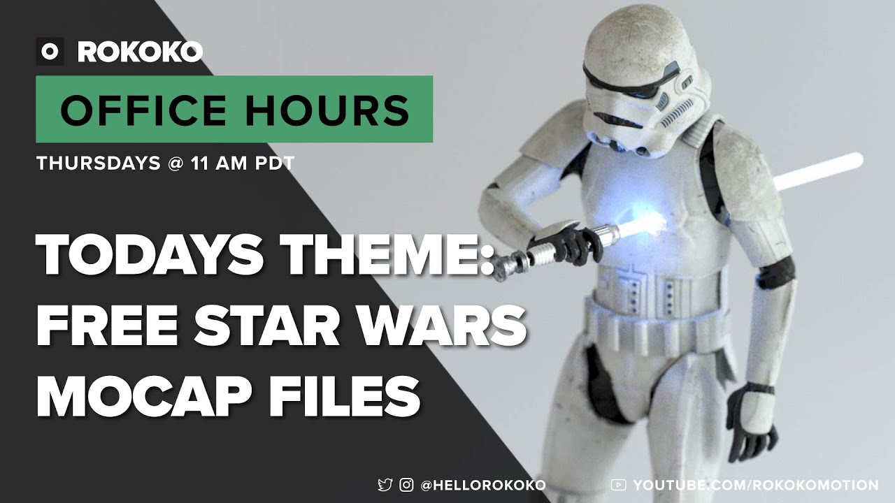 Rokoko Office Hours - Free Mocap with a Star Wars Theme?