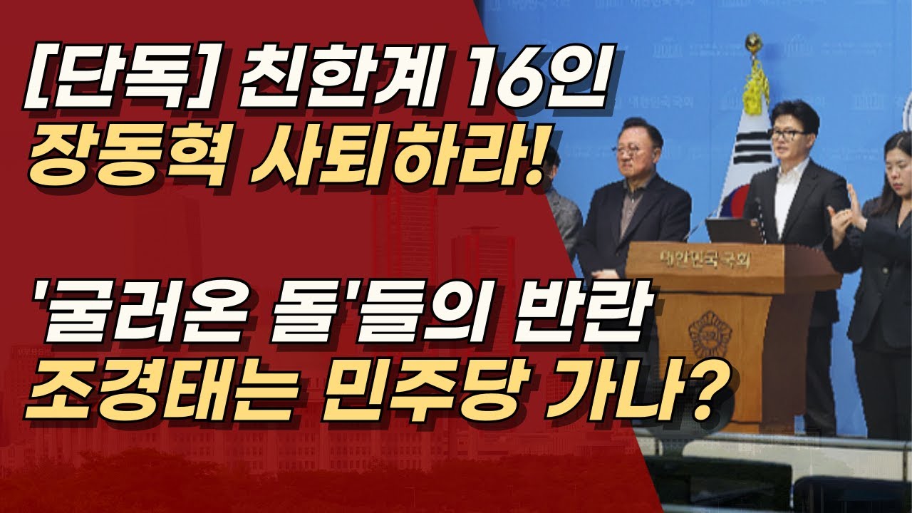 [단독] 장동혁 사퇴하라, 반발하는 '친한계' 16인, 징계가 필요하다. ㅣ서정욱TV