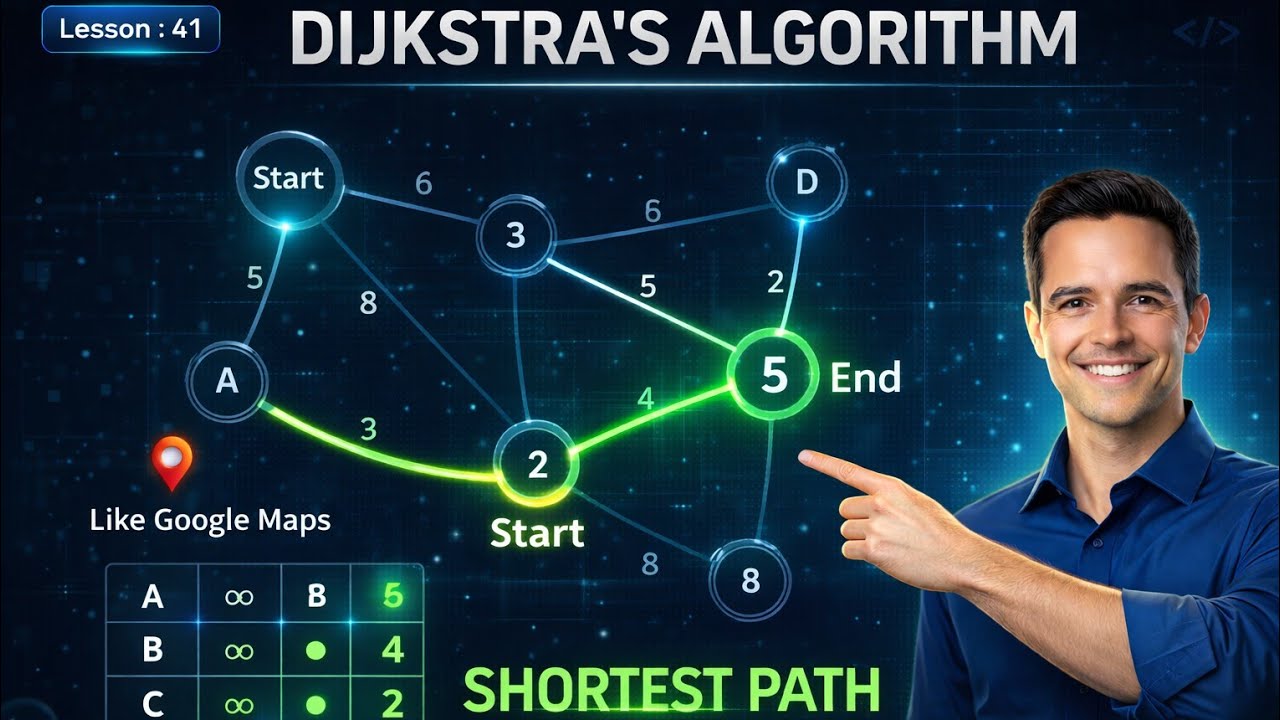 Complete Dijkstra's Algorithm (Shortest Path) - Approach & Complexity