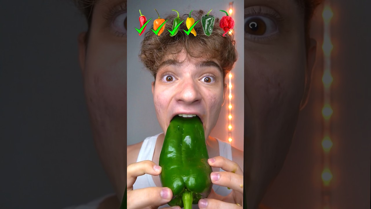 Extreme Pepper Crunch ASMR 🌶🥵