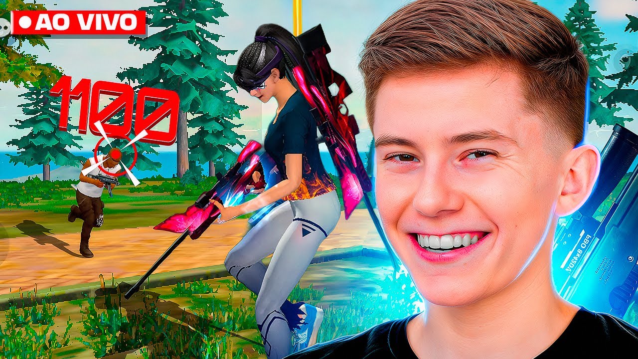 O TERROR DA RANQUEADA TA DE VOLTA!!! 😱 VEM PASSAR O SABADÃO JOGANDO COMIGO 🔥 FREE FIRE AO VIVO 🔥