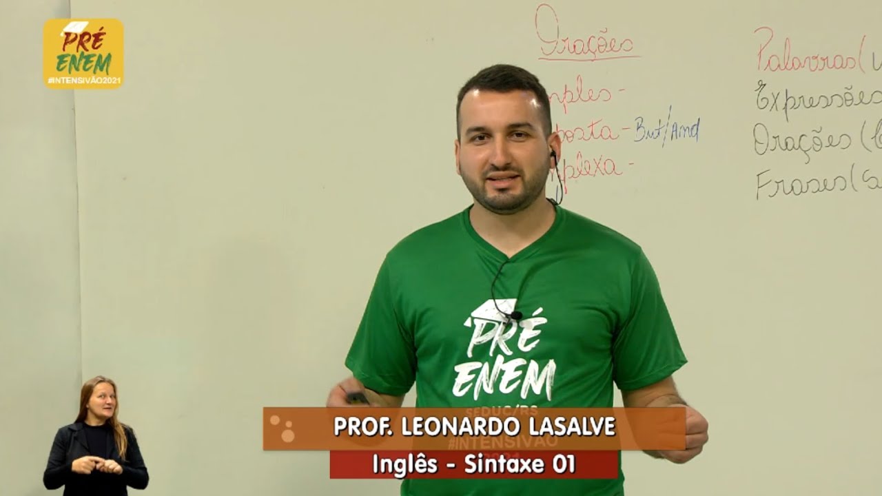 Pré Enem #intensivão2021 - Língua Inglesa - Sintaxe 01