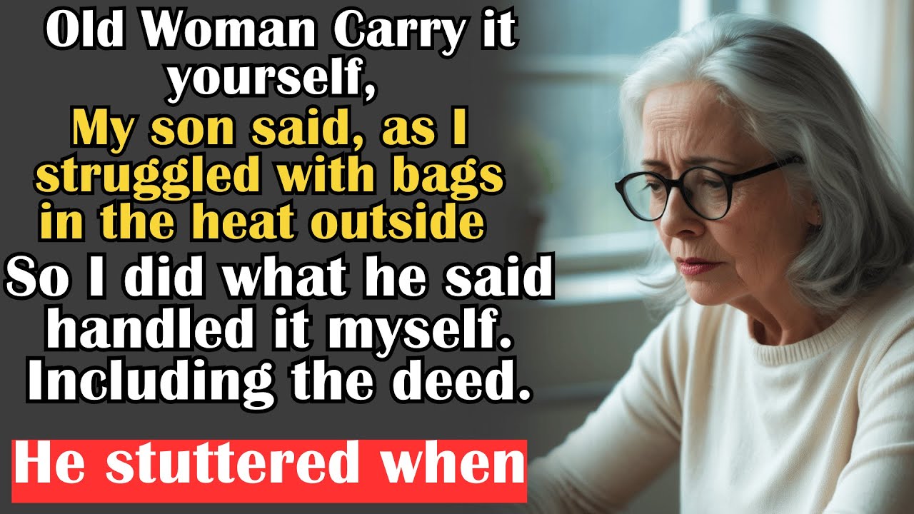 My Son Refused to Carry My Groceries “Do It Yourself, Old Woman” — So I Carried His Mortgage to the