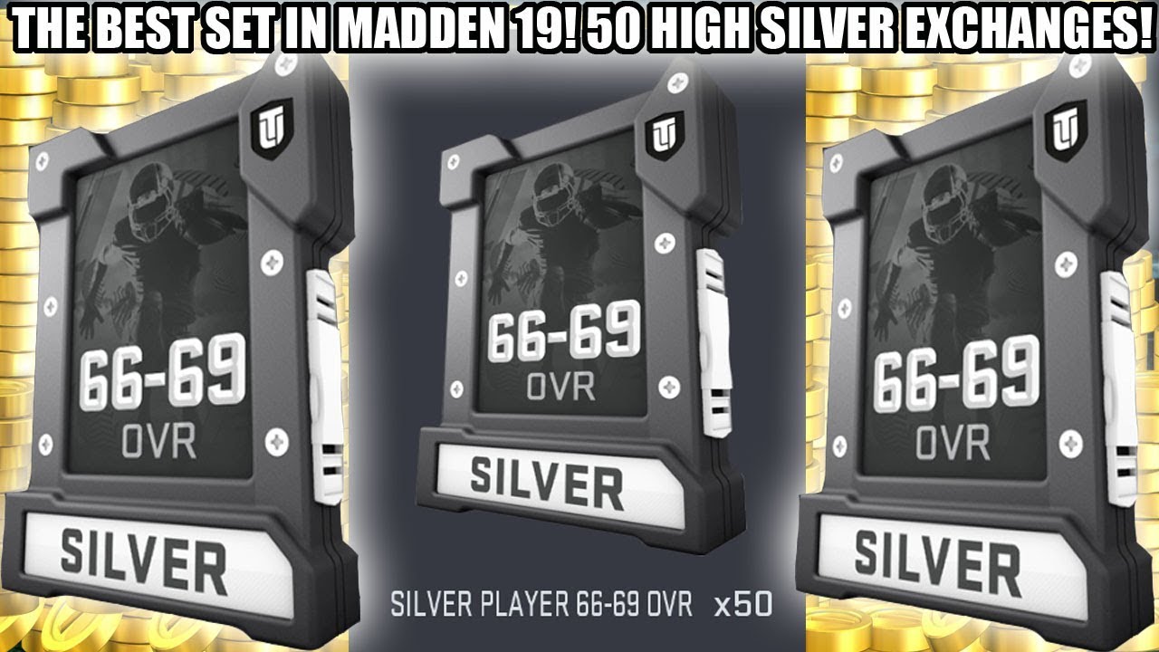 THE BEST SET IN MADDEN 19! 50 HIGH SILVER EXCHANGE PLAYER PACKS! | MADDEN 19 ULTIMATE TEAM