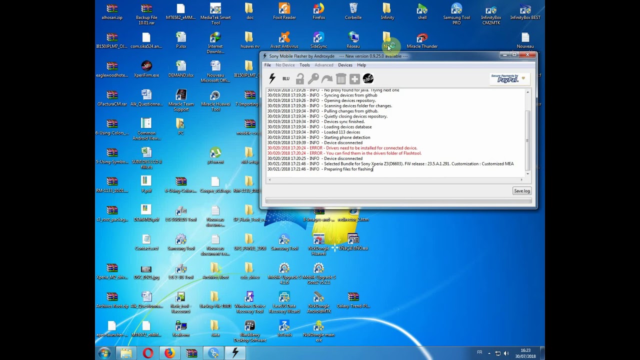 Flashing Sony Xperia z3 D6603 by FlashTool and Download xperiFirm