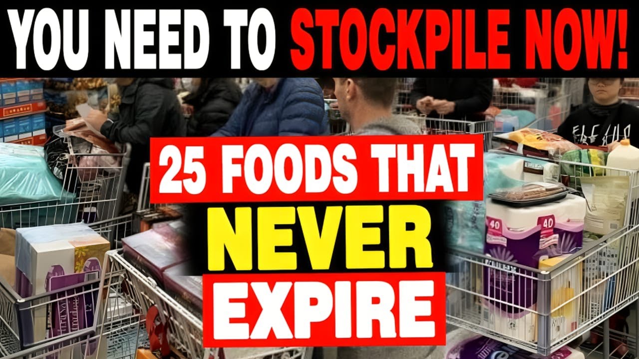 25 Survival Foods You NEED To STOCKPILE NOW That NEVER EXPIRE!