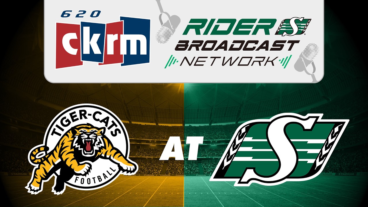 RIDER BROADCAST NETWORK: Hamilton Tiger-Cats vs Saskatchewan Roughriders CFL Week 6