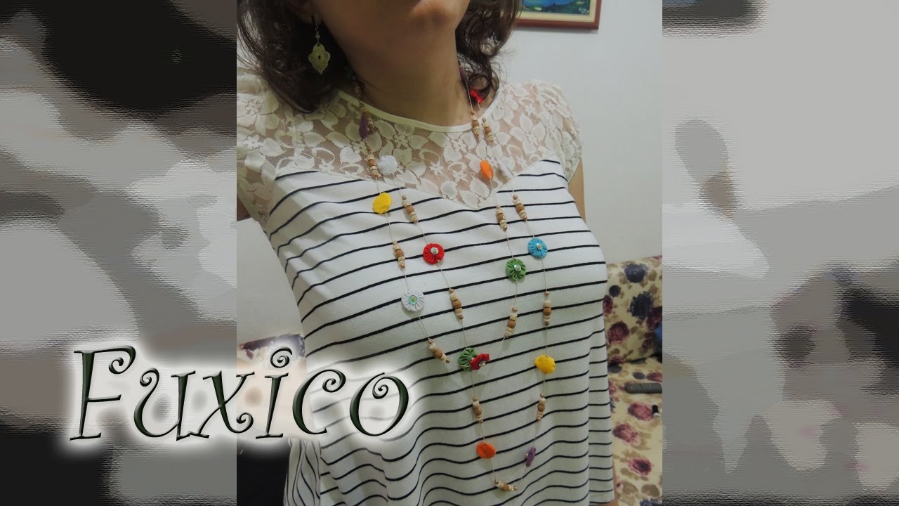 ESPECIAL VERÃO: Colar de fuxico