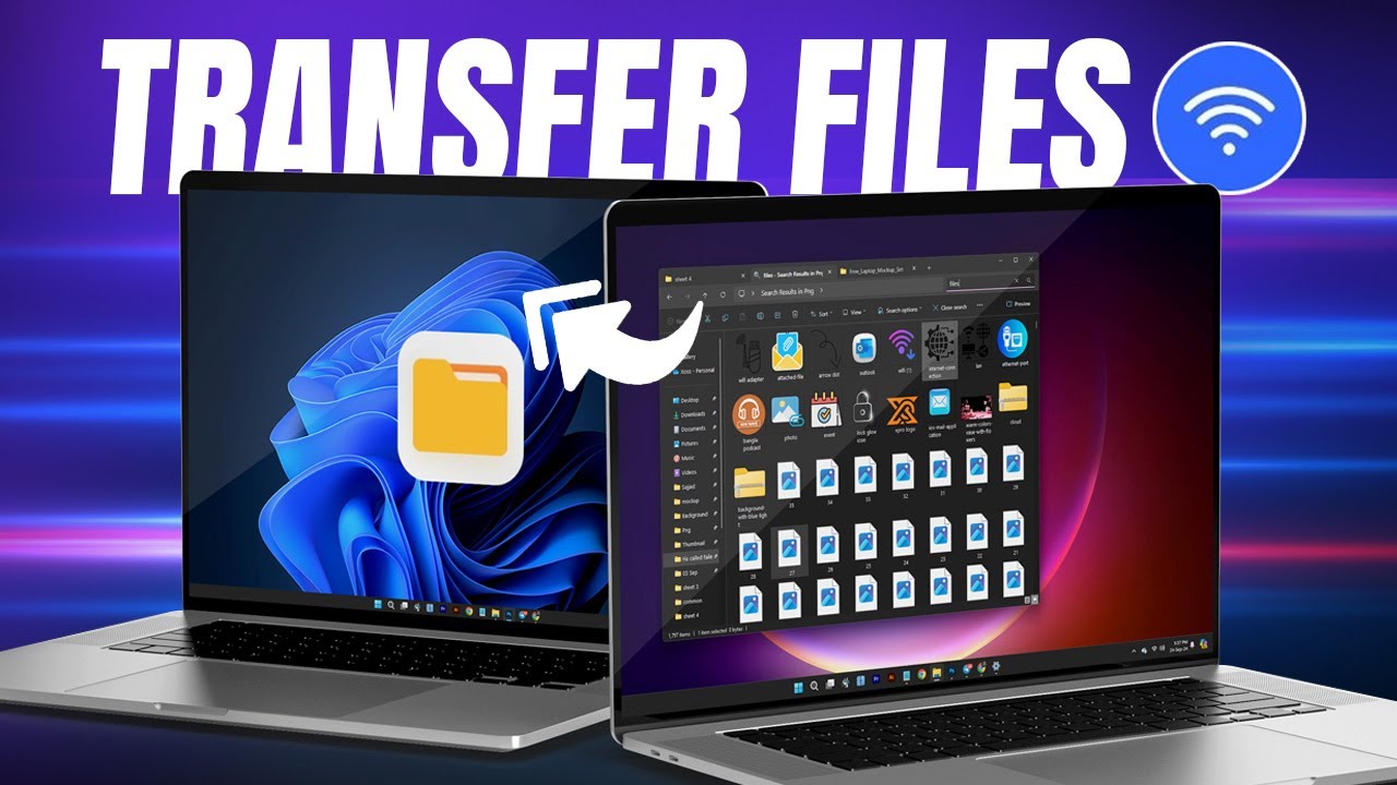 How to Transfer Files Between Two Laptops Over Wi-Fi | Wireless File Sharing