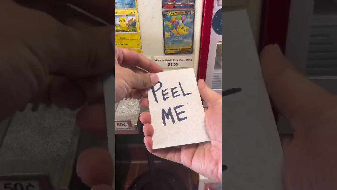 You Won&rsquo;t Believe What Pok&eacute;mon Card I Got 🤯 #shorts #pokemon #vendingmachine