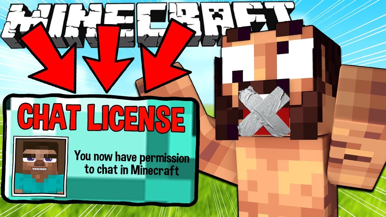 If You Needed a Chat License to Chat - Minecraft