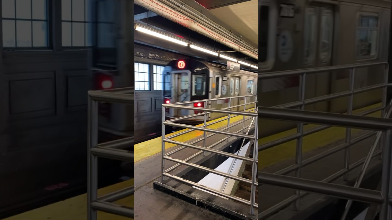 NYC Subway R188 7 Train At Q Boro Plaza