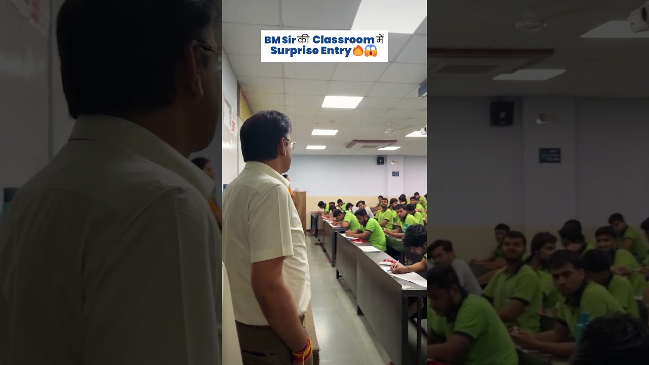 BM Sir की Classroom में Surprise Entry 💯🔥😍 #ALLENClassroomVibes #BMSirClassVisit #allenkota #bmsir