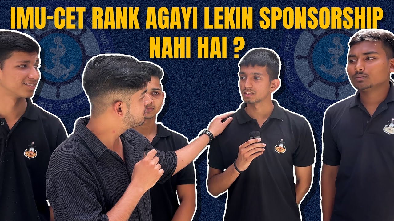 IMU-CET ki rank agai but sponsorship nahi hai ?