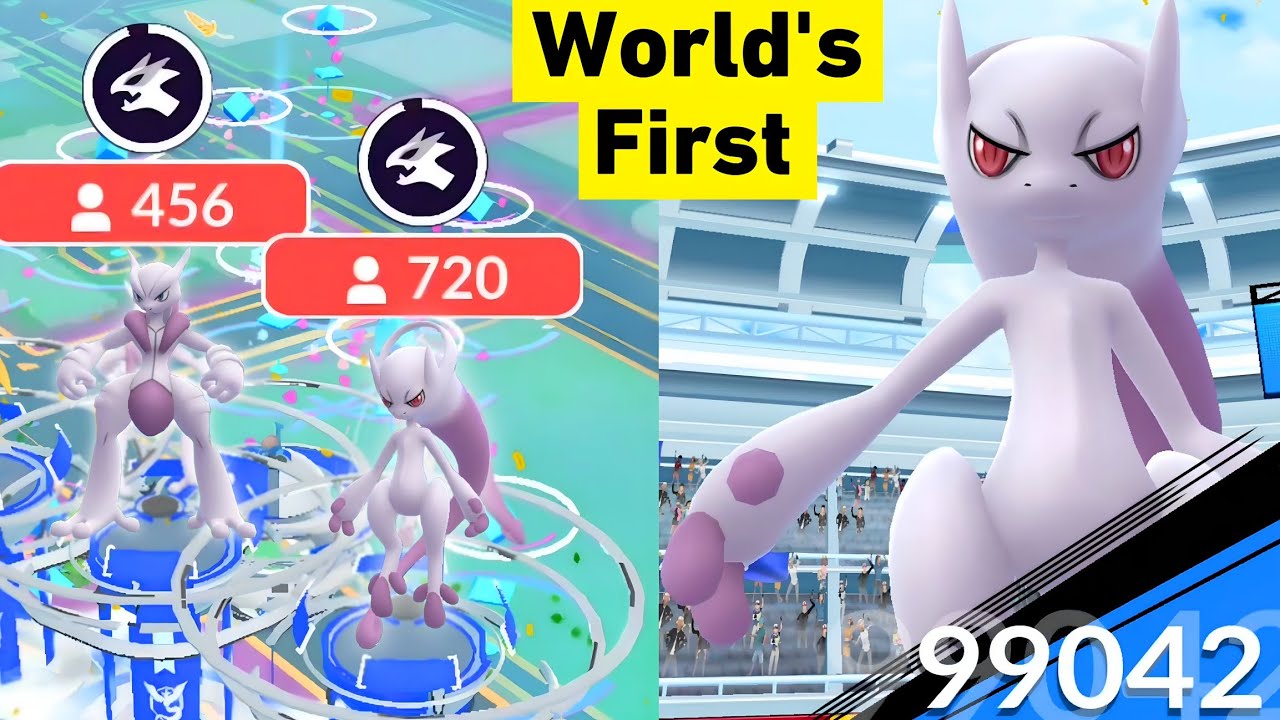 🤯World's First Ever✨️Mega Mewtwo Y raid in pokemon go (No Clickbait)