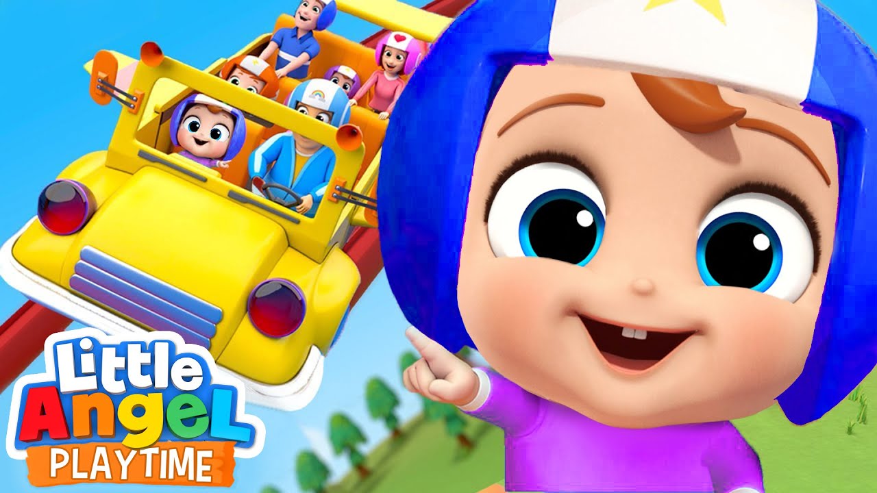 Wheels On The Roller Coaster | Fun Sing Along Songs by Little Angel Playtime