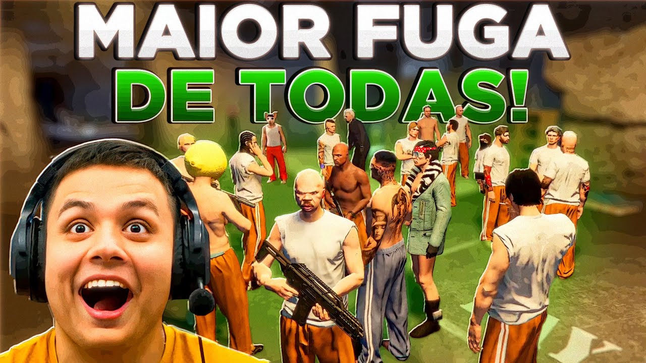 PAULINHO FUGIU DA PRISÃO DO JACARÉ no GTA RP 😂 (Modder Clips)