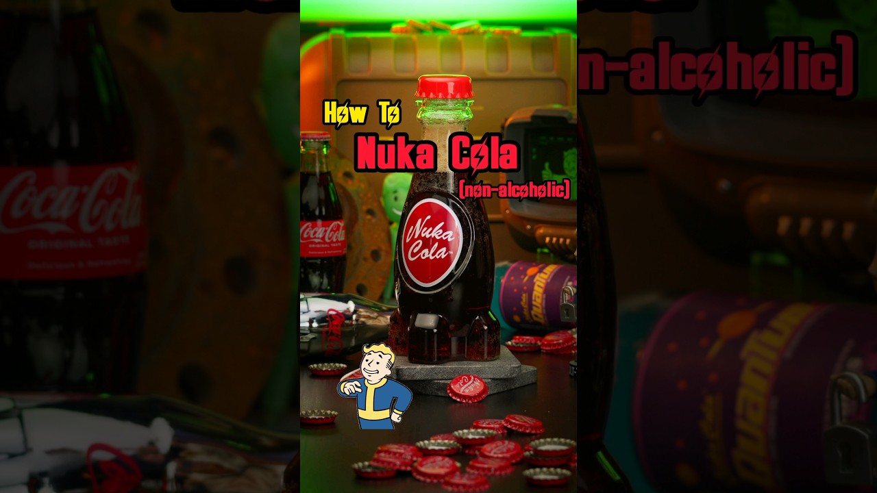 How To Make Nuka Cola | Fallout Mocktail | #nukacola #fallout #sincitybartender #nonalcoholic