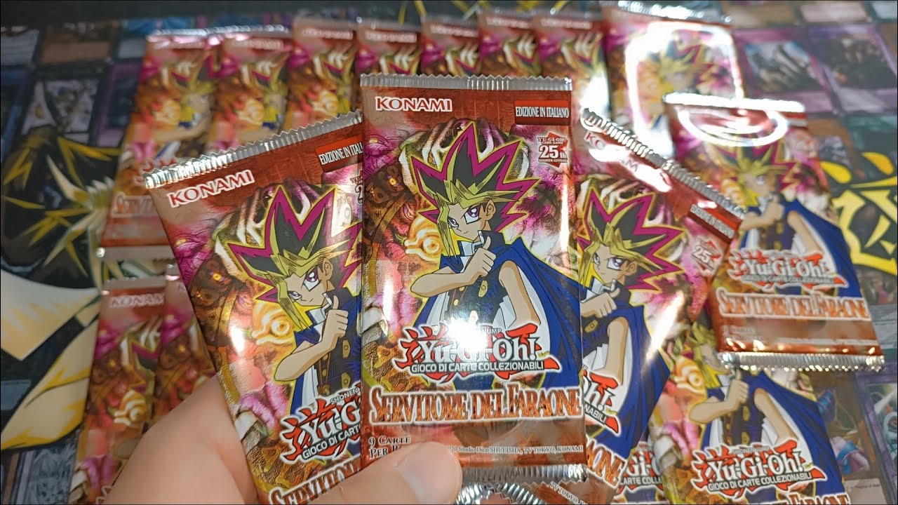 Spacchtto 20 Bustine di SERVITORE DEL FARAONE Yu-Gi-Oh!