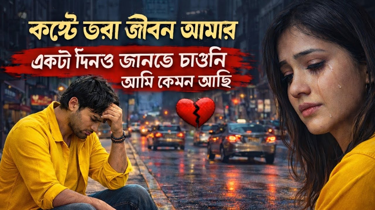 একটা দিনও জানতে চাওনি আমি কেমন আছি | Sad Bangla Song | Emotional Heart Touching Song
