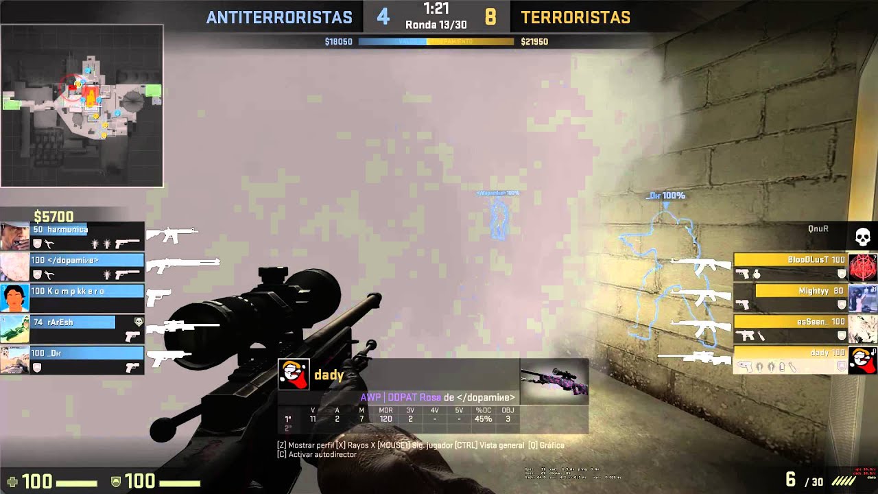 CSGO - Romanian cheater - de_nuke - Expensive headphones edition
