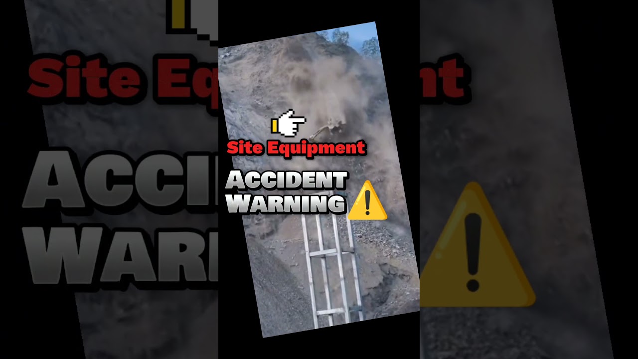 Unforeseen Mishap on Site: Equipment Accident Cautionary Tale #mining #equipment #shorts