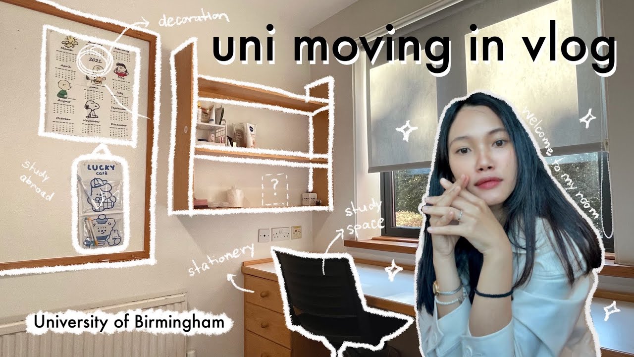 Uni vlog เรียนต่ออังกฤษ #003 | Uni moving in 🏠🌲 : หอพักนักเรียนอังกฤษ, แต่งห้อง, ย้ายเข้าหอ