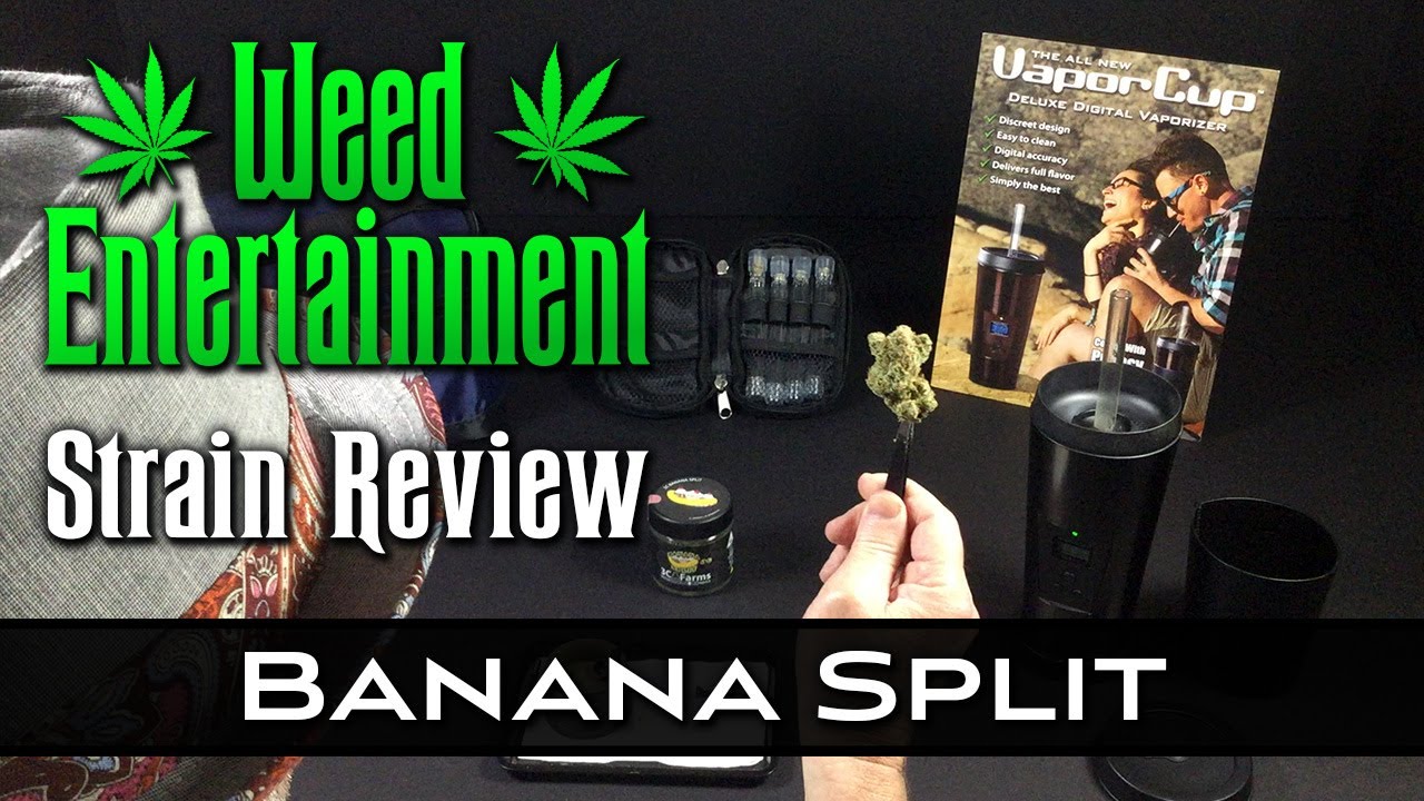 Banana Split - Indica Hybrid - by 3C Farms - Strain Review - from HHC dispensary, Van Nuys, Ca