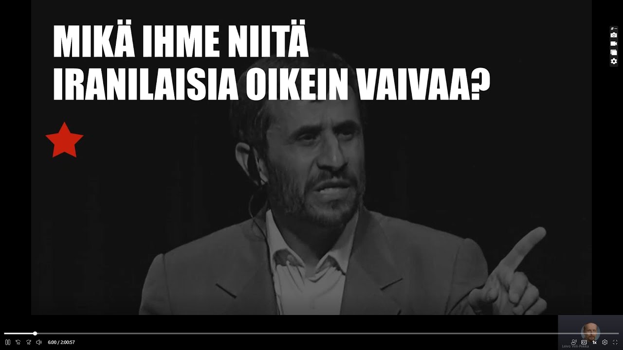 Mikä ihme niitä iranilaisia oikein vaivaa? Luento Iranin länsivastaisuuden historiasta