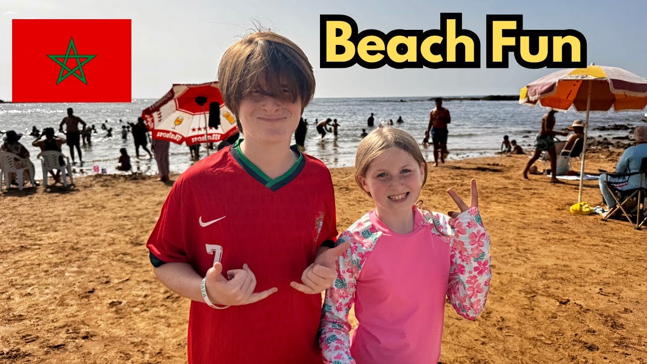 Why We Love Living in Morocco: Beach Break After School! 🏖️ 🇲🇦
