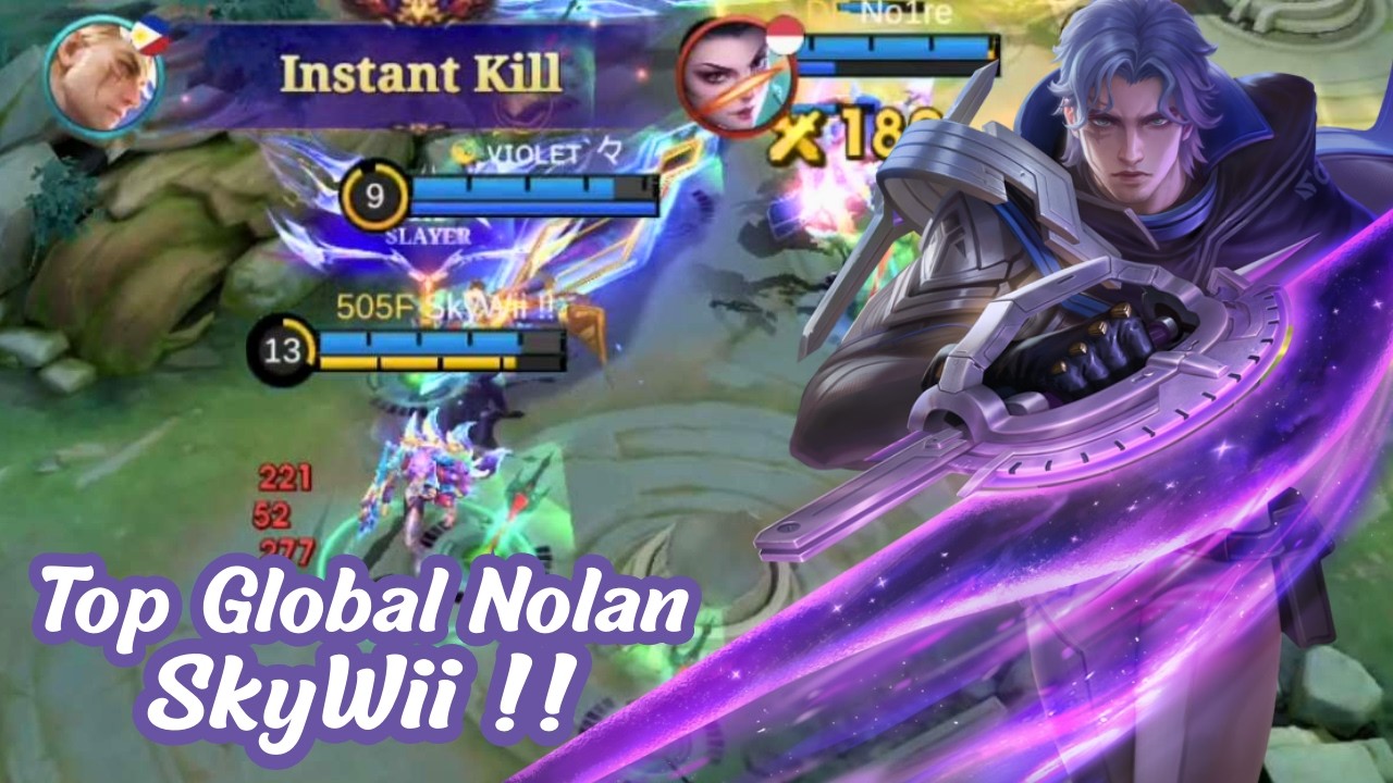Top 1 Global Nolan - SkyWii !! - Mobile Legends Emblem, Build and Gameplay