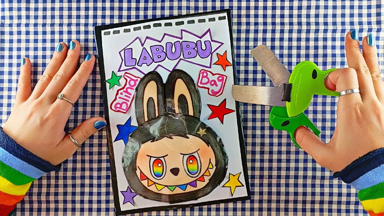 🌸 Paper Diy 🌸 Unboxing LABUBU Blind Bag ASMR 🧩 A Surprise game 🎀 Mini Skincare