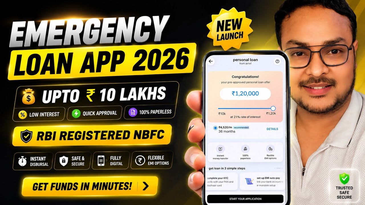 Emergency Loan App 2026 - With Proof | RBI Registered NBFC | EMI Loan Only | Best Loan App 2026