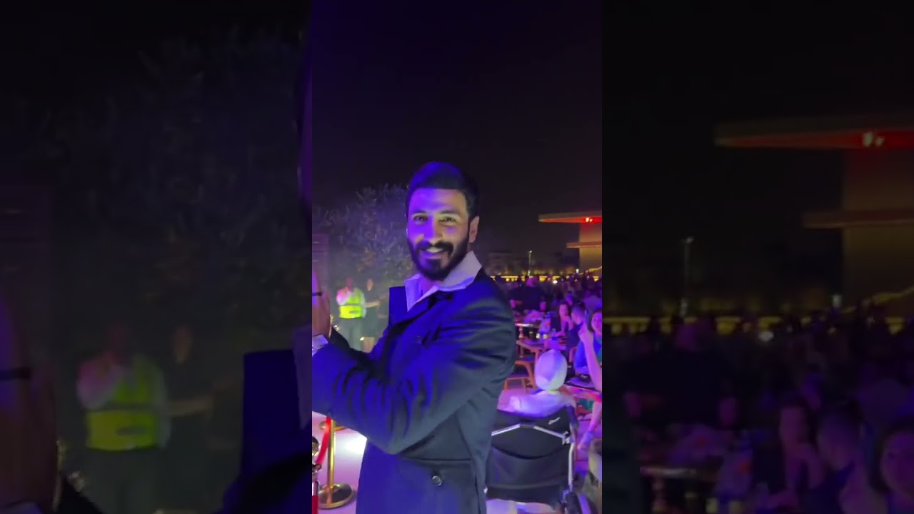 الفنان محمد عساف في ابوظبي في حفل افتتاح فرع مطعم ميت موت